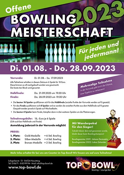 Bowling Meisterschaft 2023