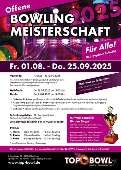 Bowling Meisterschaft 2025